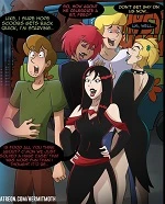 Shaggy and Fred party with the Hex girls